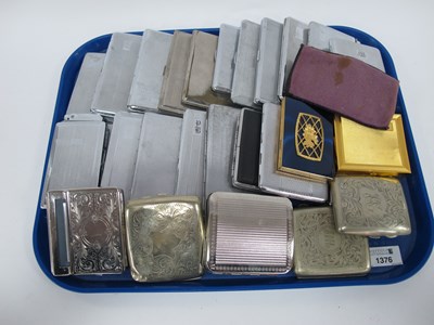 Lot 1376 - Cigarette Cases Mainly in Chrome, including...