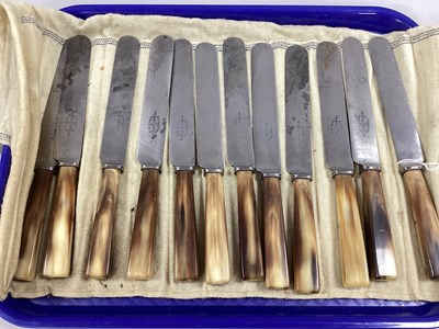 Lot 18 - James Ryals (Sheffield) Set of Twelve Knives,...