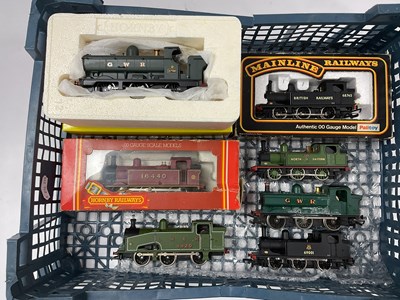 Lot 540 - Seven 00 gauge 0-6-0 tank engines: a boxed...