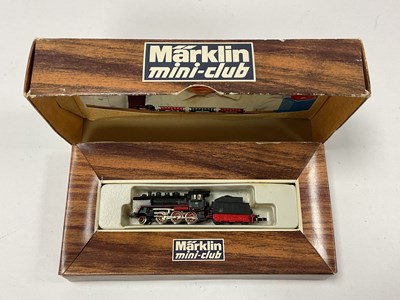 Lot 886 - A boxed Marklin Mini-Club Z gauge BR24 2-6-0...