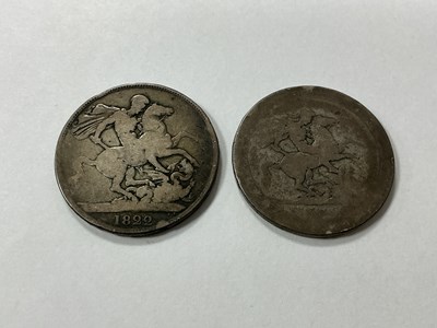 Lot 543 - 1822 GB George IV Silver Crown, together with...