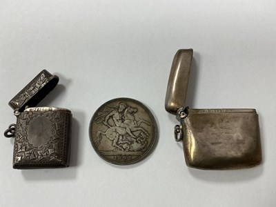 Lot 518 - 1892 GB Victoria Silver Crown, together with...