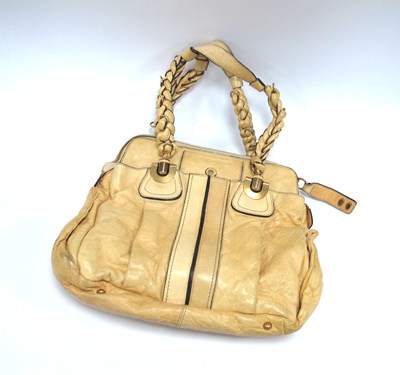 Lot 1389 - Chloe; 'Heloise' Leather Tote Bag, in cream...