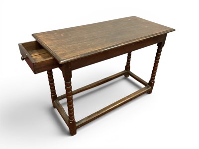 Lot 1462 - A XVII Century and Later Oak Side Table, with...