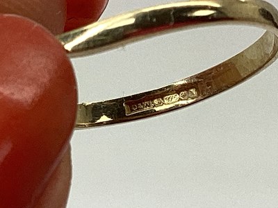 Lot 49 - A Dainty 9ct Gold Stone Set Twist Ring, the...