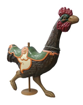 Lot 1292 - A Fairground Carousel Cockerell in a Running...