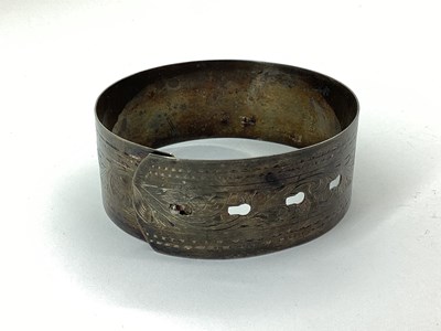 Lot 70 - A 1940s Chester Hallmarked Silver Adjustable...