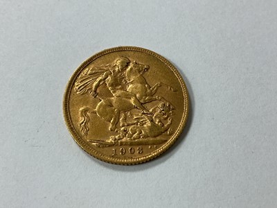 Lot 628 - 1903 Edward VII Gold Sovereign.