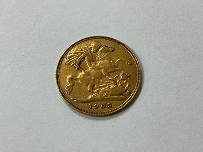 Lot 607 - 1903 Edward VII Gold Half Sovereign.