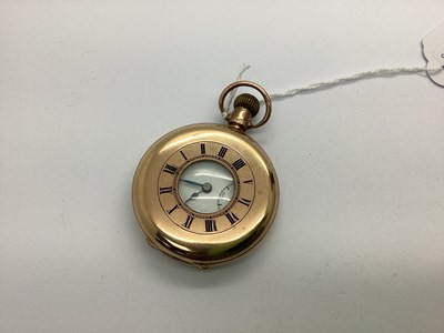 Lot 216 - A Chester Hallmarked 9ct Gold Cased Half...