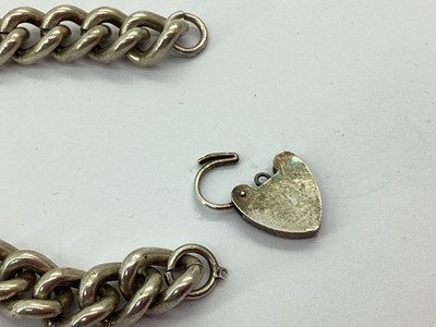 Lot 69 - A Chunky Hallmarked Silver Curb Bracelet,...