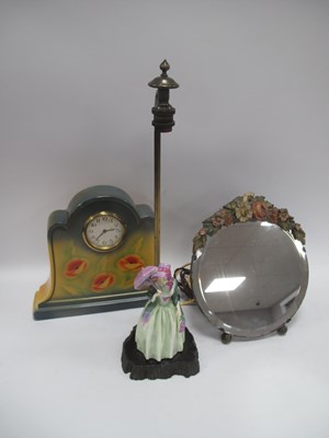 Lot 1226 - Barbola Dressing Mirror, Doulton? Rigural...