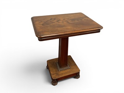 Lot 1495 - A William IV Rosewood Pedestal Table, with a...