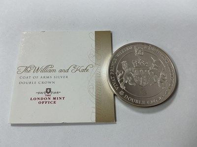 Lot 538 - 2011 William And Kate Coat Of Arms Silver...