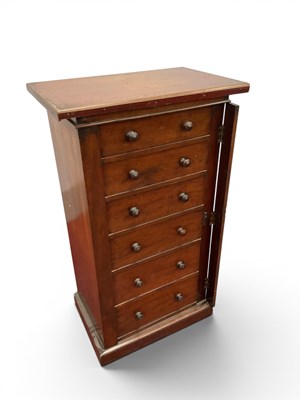 Lot 1476 - A XIX Century Wellington Chest, with six...