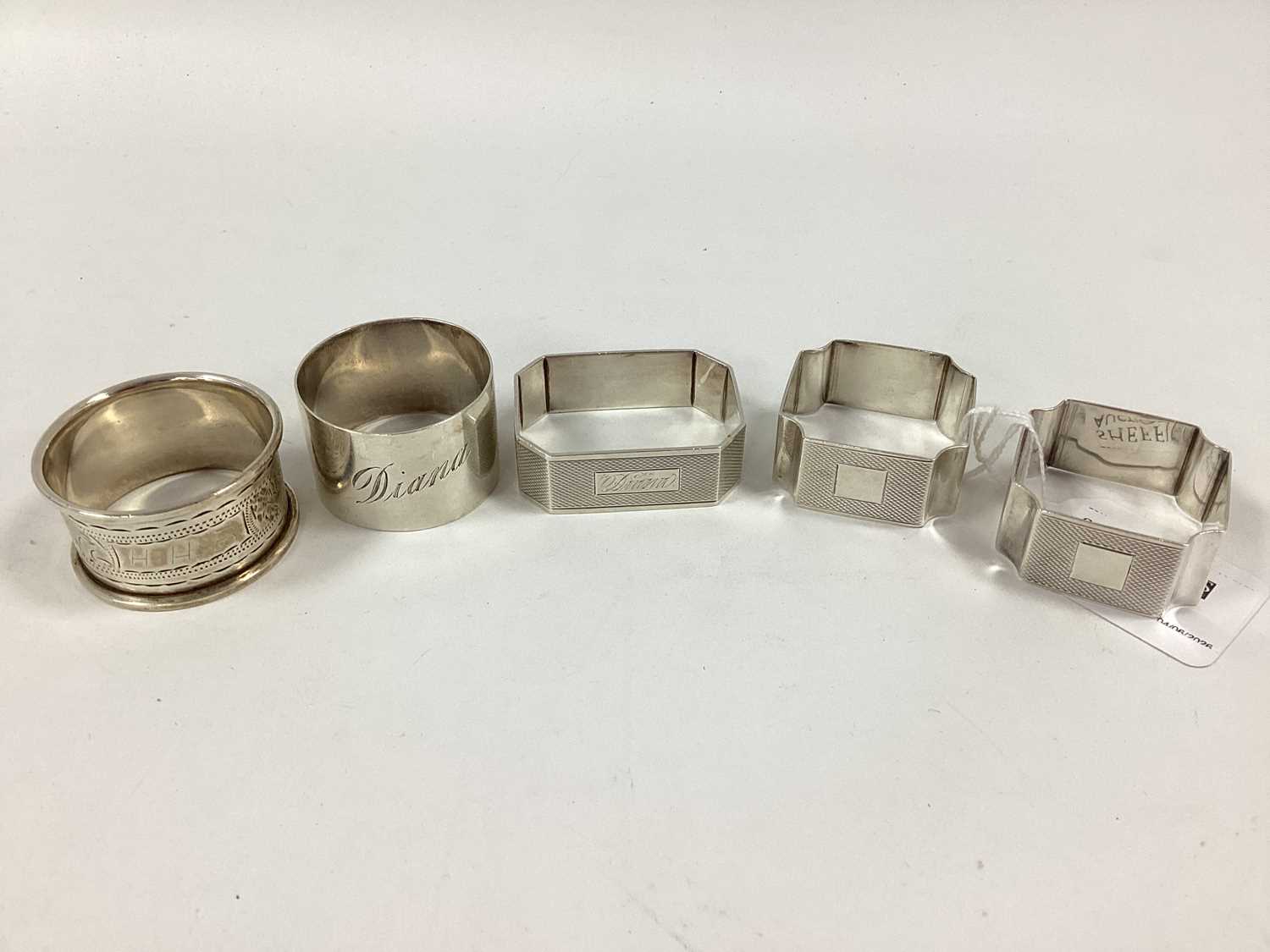 Lot 10 - A Pair of Hallmarked Silver Napkin Rings, of...