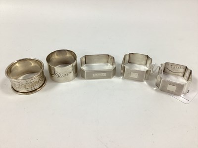 Lot 10 - A Pair of Hallmarked Silver Napkin Rings, of...