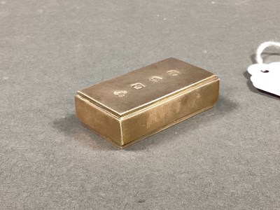 Lot 34 - A Britannia Standard Hallmarked Silver Bar,...