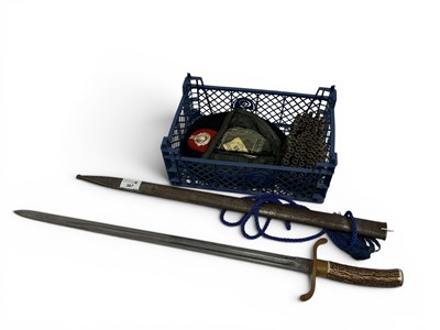 Lot 387 - XIX Century Short Sword and Scabbard, unknown...