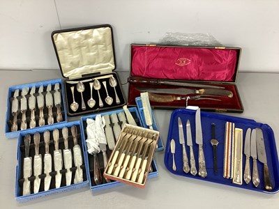 Lot 156 - Joseph Rodgers Boxed Sets of Dessert Knives,...