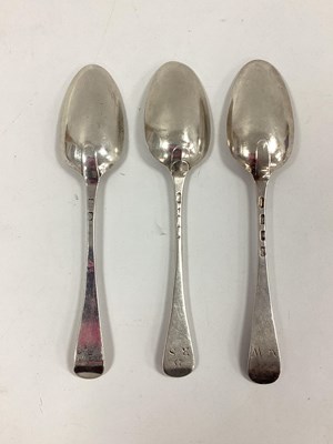 Lot 19 - Three Bottom Struck Georgian Hallmarked Silver...