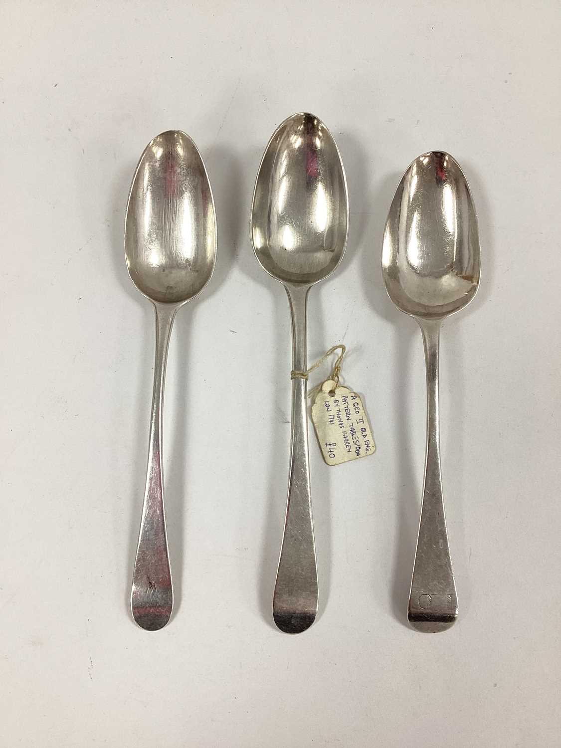 Lot 21 - Three Bottom Struck Georgian Hallmarked Silver...