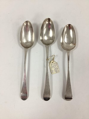 Lot 21 - Three Bottom Struck Georgian Hallmarked Silver...