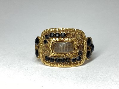 Lot 48 - A Georgian 18ct Gold Mourning Ring, the...