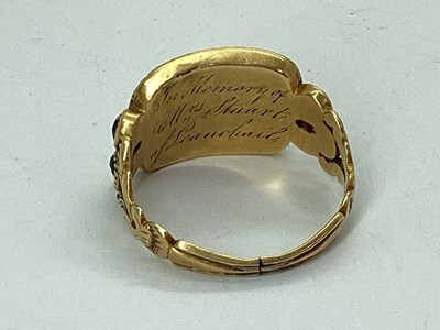 Lot 48 - A Georgian 18ct Gold Mourning Ring, the...