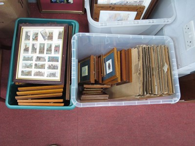 Lot 1465 - Quantity of Cigarette Cards in Frames, empty...