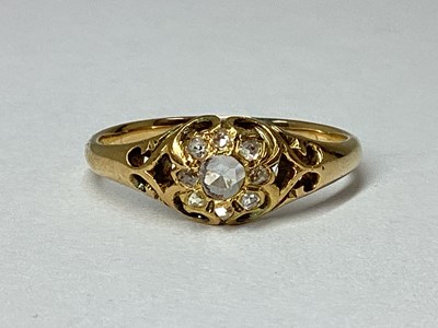 Lot 55 - An Antique Rose Cut Diamond Cluster Ring, of...