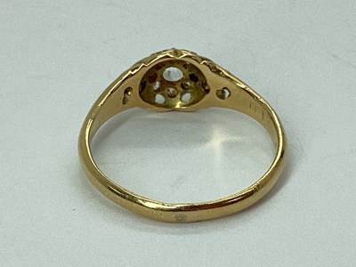Lot 55 - An Antique Rose Cut Diamond Cluster Ring, of...