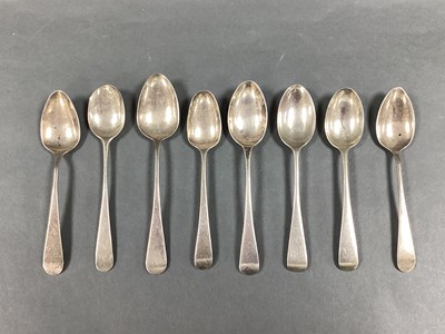 Lot 16 - Eight Hallmarked Silver Old English Pattern...