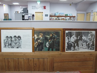 Lot 1425 - Three 'The Beatles' Prints in frames, the...