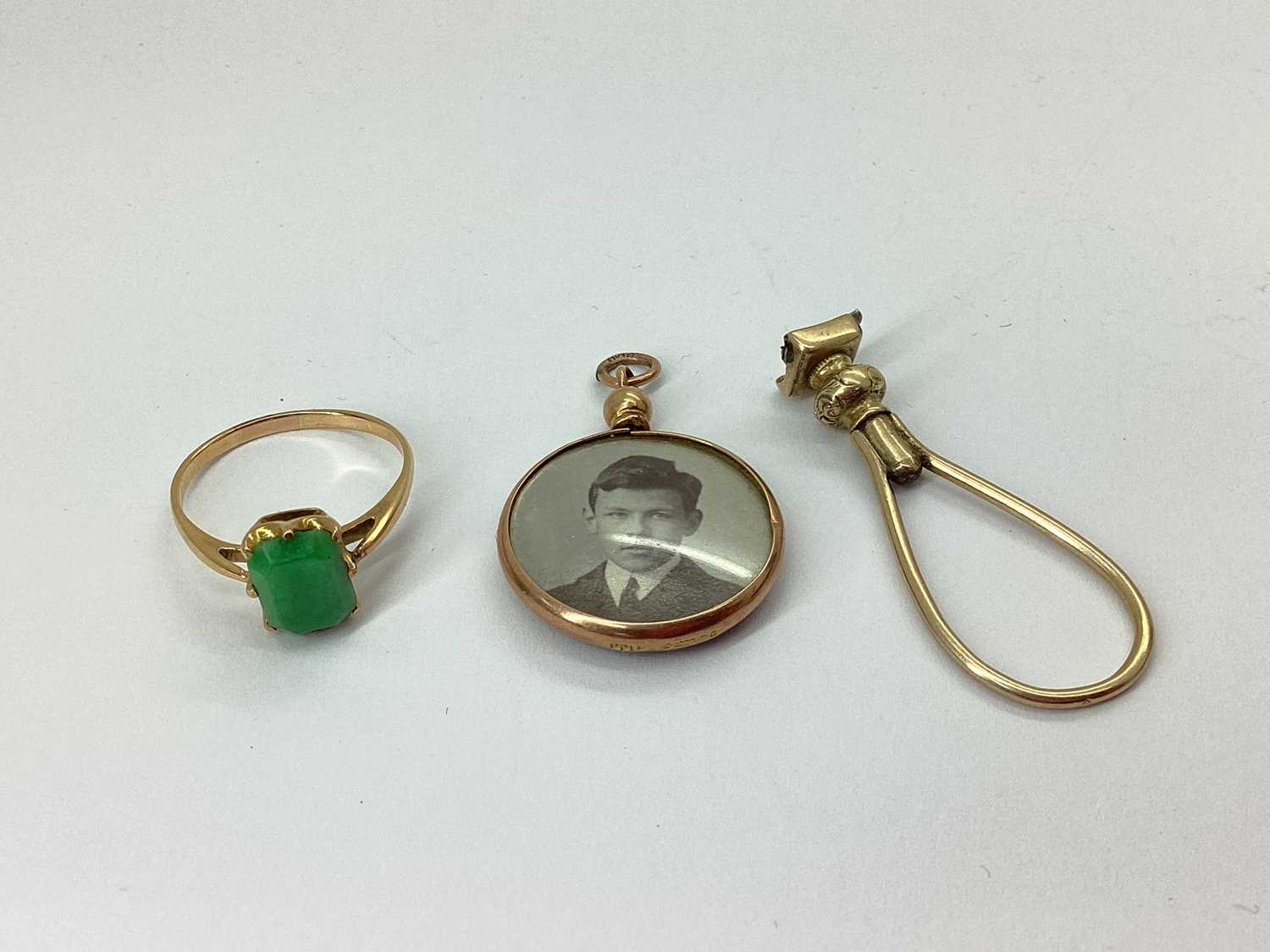 Lot 66 - A Rectangular Single Stone Claw Set Ring,...