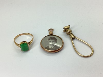 Lot 66 - A Rectangular Single Stone Claw Set Ring,...