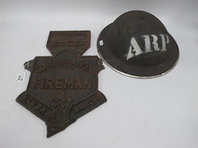 Lot 1313 - An Early 1900s Cast Iron 'Corporation Fireman'...