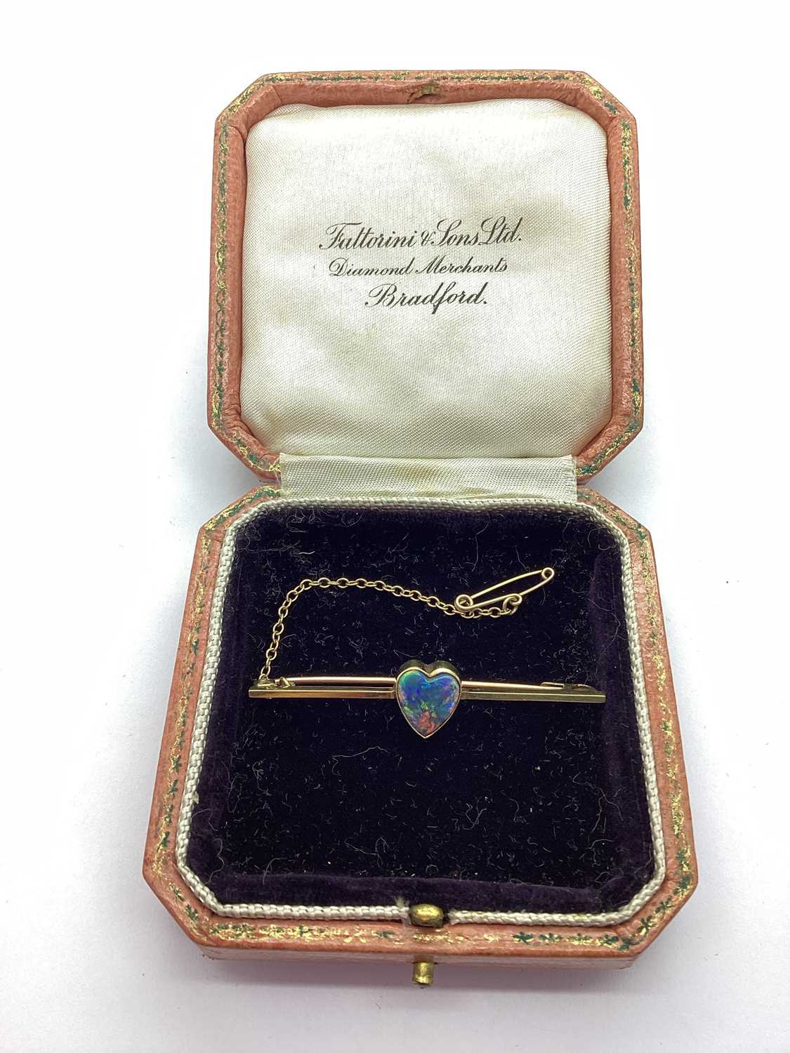 Lot 63 - An Antique Heart Shape Black Opal Single Stone...