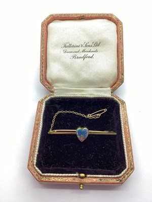Lot 63 - An Antique Heart Shape Black Opal Single Stone...