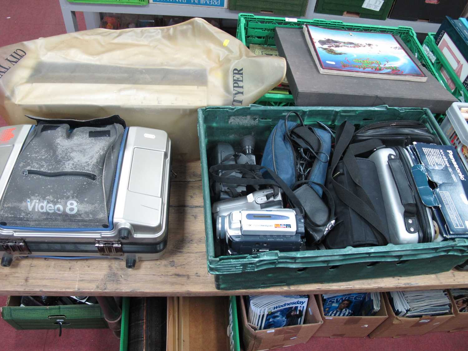 Lot 1087 - Camcorders, including cased Sony CCD-V8AF with...