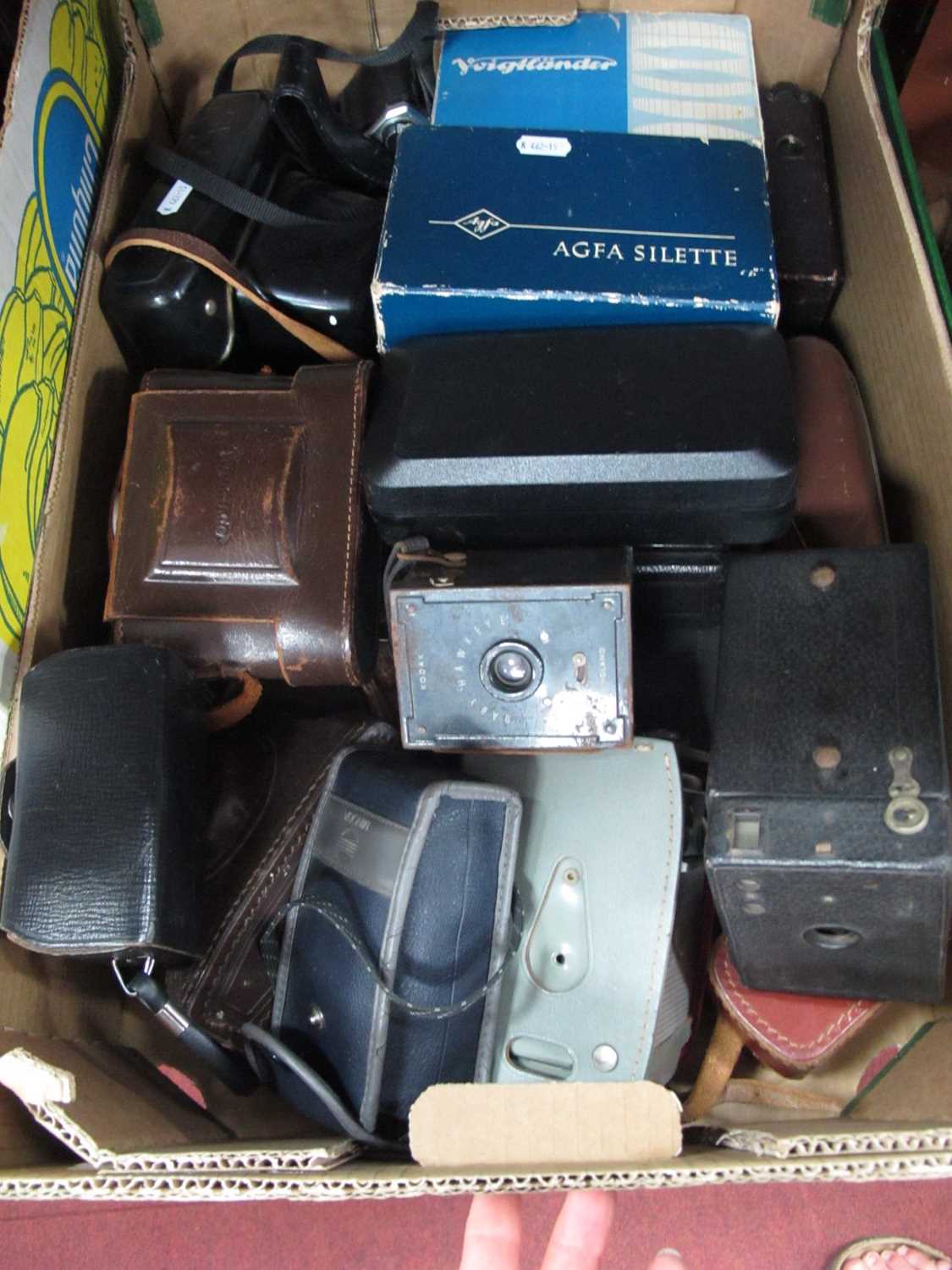 Lot 1027 - Mixed cameras, including assorted SLR,...