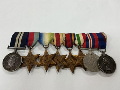 Lot 615 - WWII DSM Medal Group on Brooch Bar, comprising...