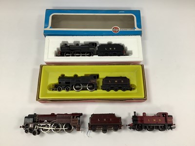 Lot 494 - Four 00 gauge LMS locomotives: a boxed Hornby...