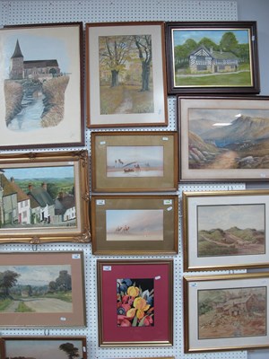 Lot 1461 - Original Artworks including - M.Broomhead,...