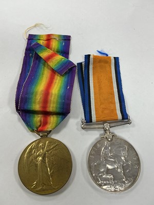 Lot 561 - WWI Tank Corps Officer Medal Duo, comprising...