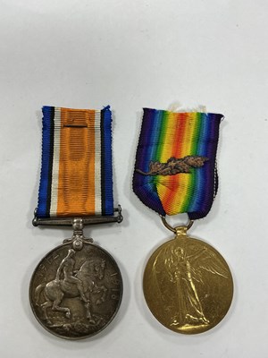 Lot 562 - WWI Army Service Corps Medal Duo, comprising...
