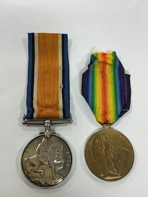 Lot 564 - WWI Royal Navy Medal Duo, comprising British...