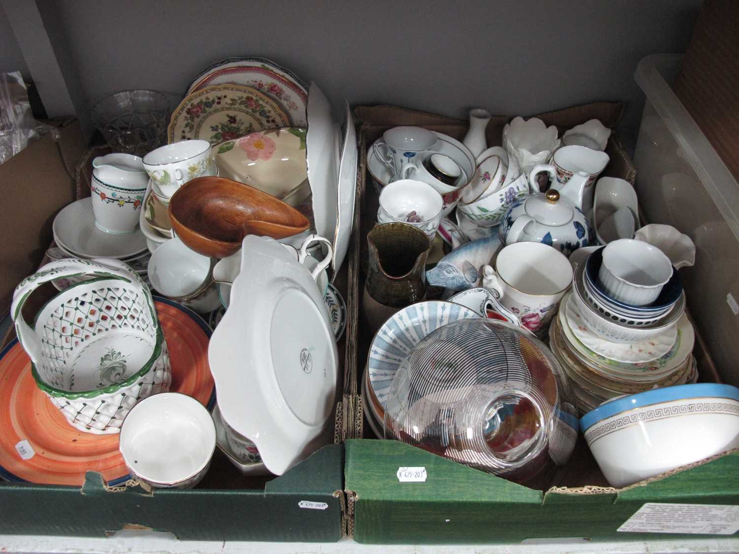 Lot 1069 - Duchess Cup and Saucers, Staffordshire china...