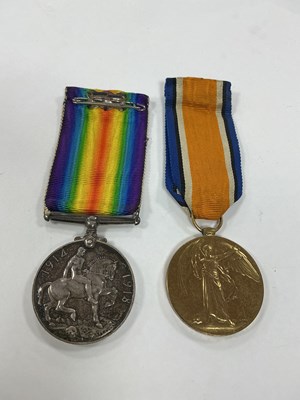 Lot 588 - WWI Officer Medal Duo, comprising British War...