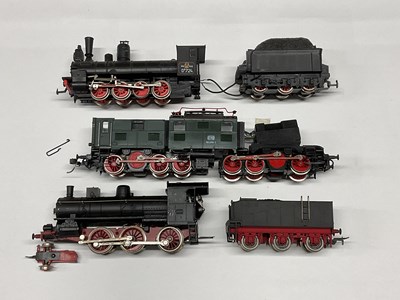 Lot 338 - Three HO scale locomotives requiring repair: a...